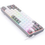 کیبورد مخصوص بازی ردراگون مدل FIZZ K617 WHITE/GREY