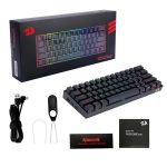 کیبورد گیمینگ ردراگون مدل DRACONIC K530 PRO، سوییچ مکانیکال قهوه‌ای، Tenkeyless، نورپردازی RGB