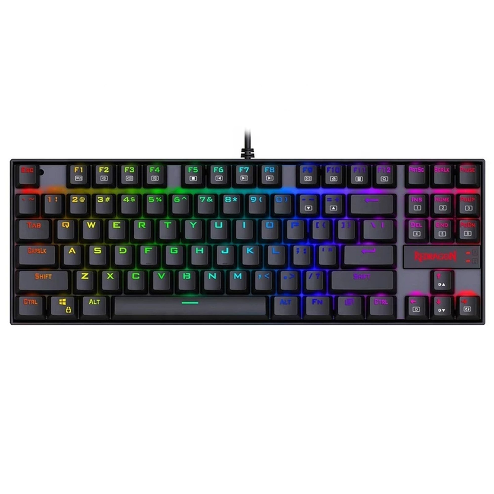 کیبورد گیمینگ ردراگون مدل K552 RGB، سوییچ مکانیکال آبی، Tenkeyless، نورپردازی RGB کیبورد گیمینگ ردراگون مدل K552 RGB، سوییچ مکانیکال آبی، Tenkeyless، نورپردازی RGB