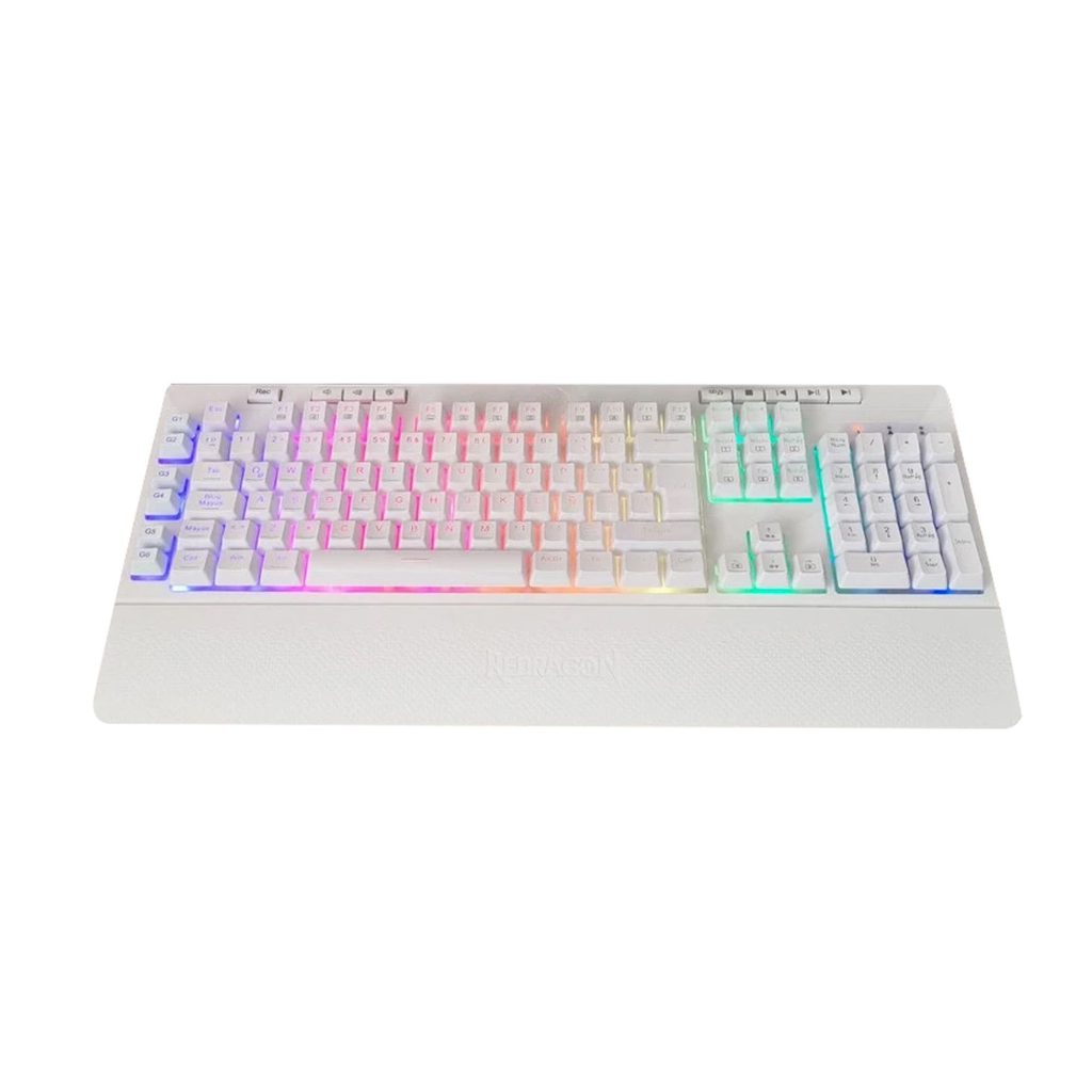 کیبورد گیمینگ ردراگون مدل Shiva K512W، سوییچ ممبران، Full-Size، نورپردازی RGB