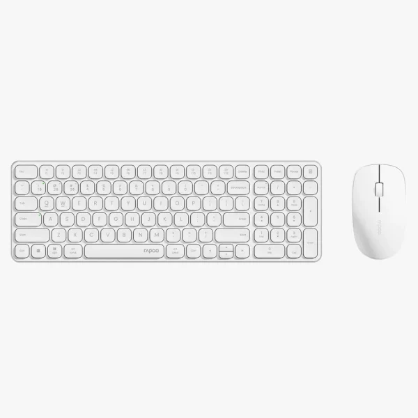 کیبورد و ماوس رپو مدل Rapoo 9320M White