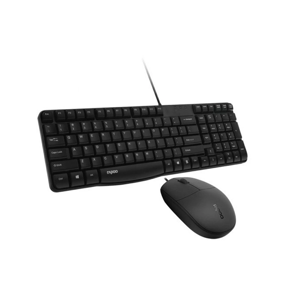 کیبورد و ماوس با سیم رپو مدل Rapoo X120S Desktop Wired