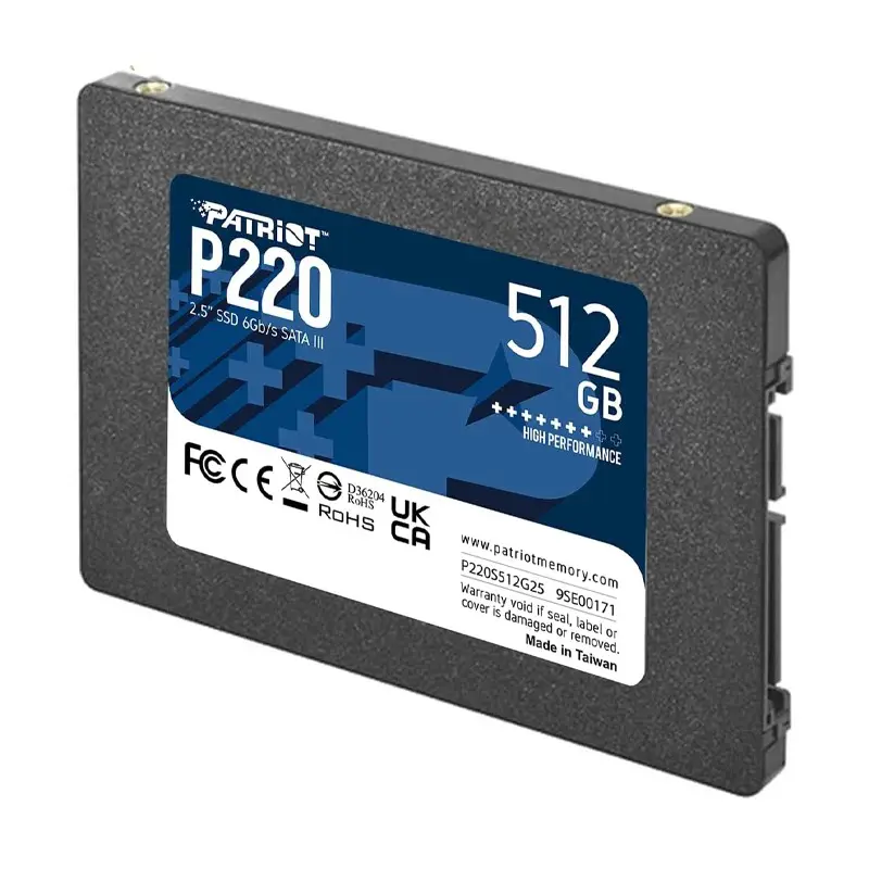 هارد اس اس دی اینترنال پاتریوت مدل P220 ظرفیت 512 گیگابایت