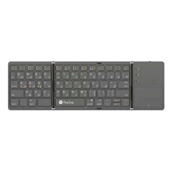 کیبورد بی‌سیم تاشو با تاچ‌پد مدل PKW20 (Flip Pro)